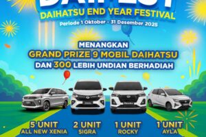 Daihatsu Raih Market Share 17,9% pada September, Tertinggi di Tahun 2025